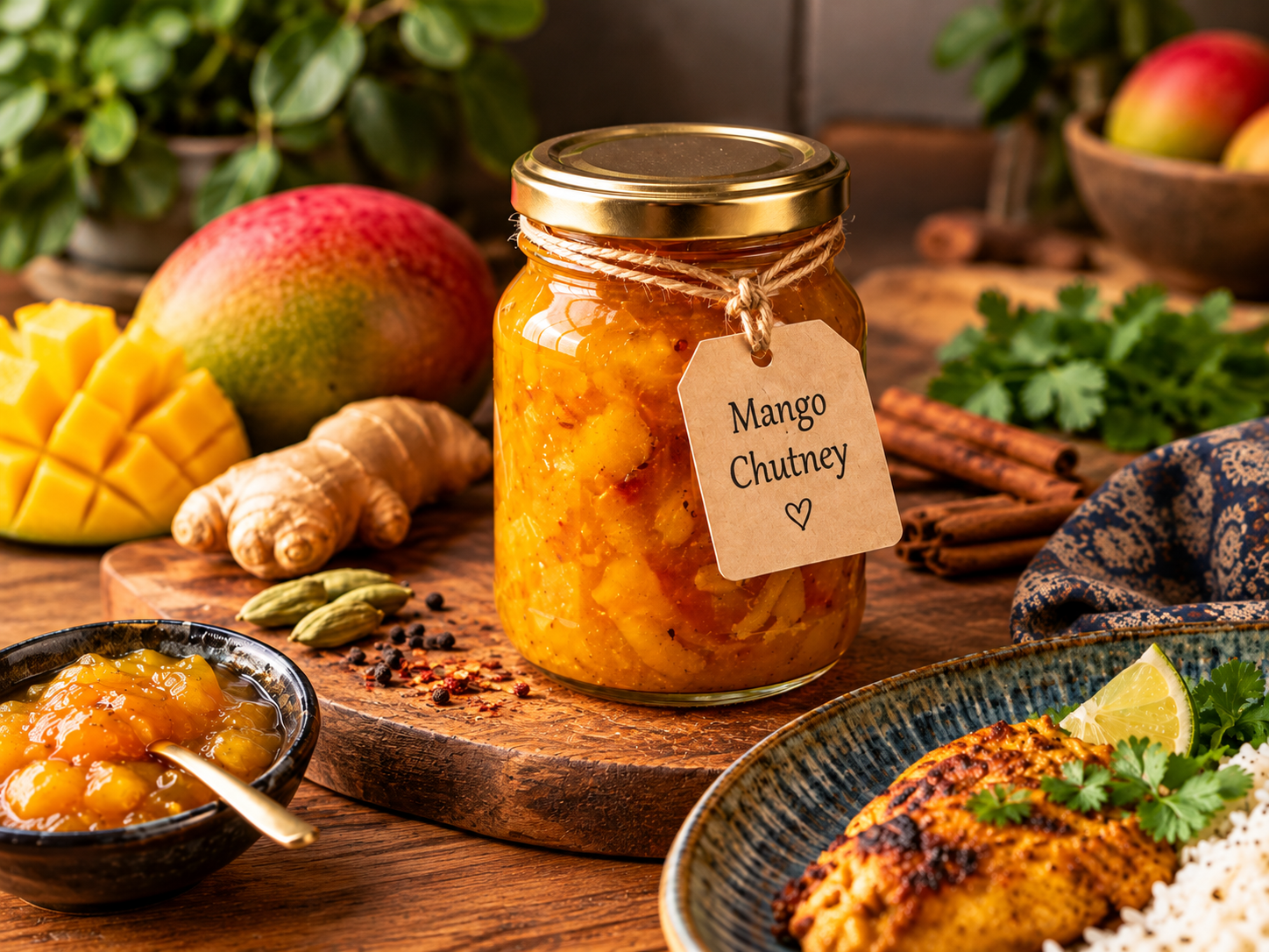 Mango chutney casero | un chutney afrutado, especiado y perfecto para regalar